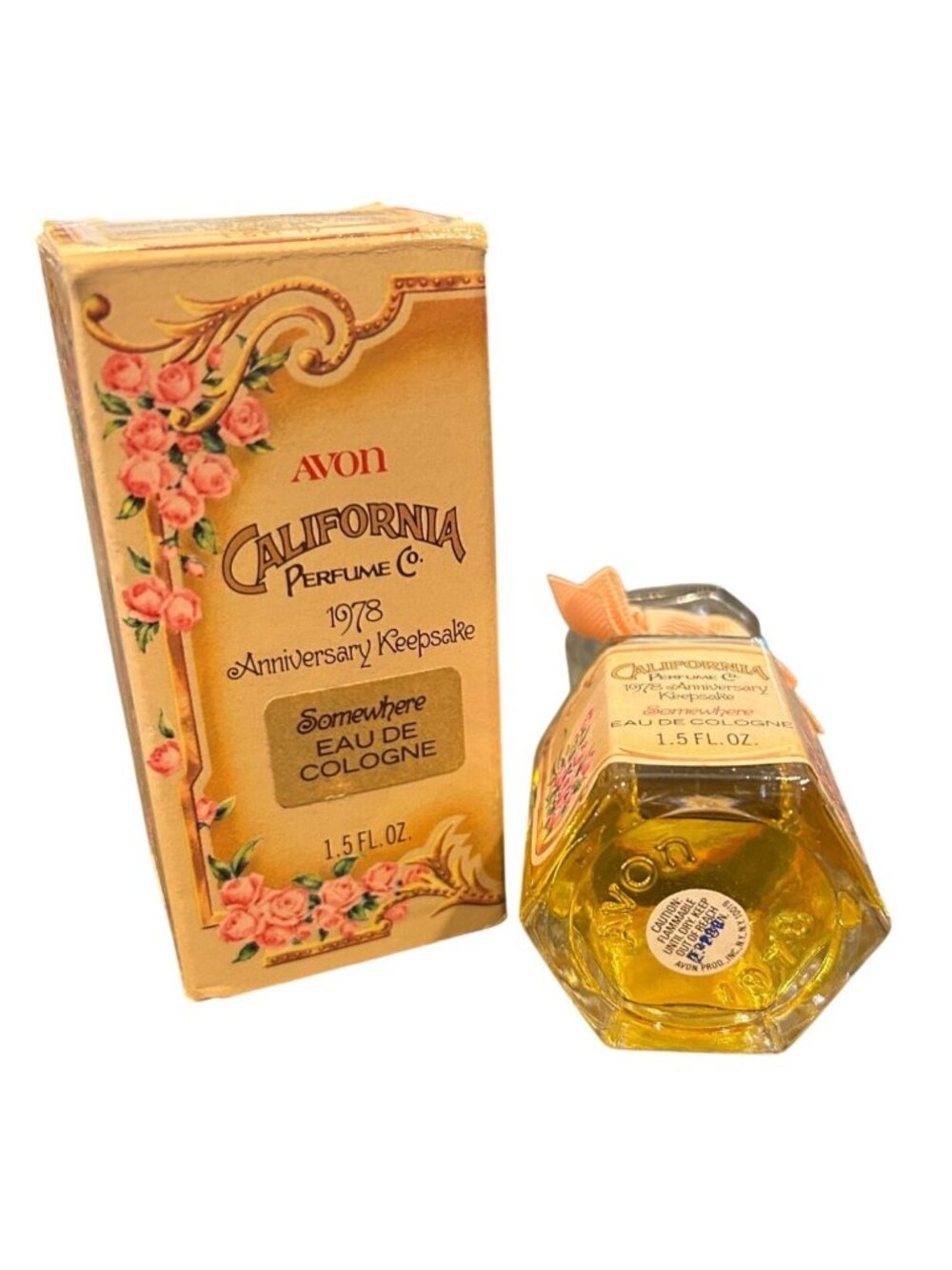 Avon California Perfume Co 1978 Anniversary Keepsake Somewhere Eau De Cologne